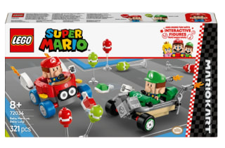 LEGO Super Mario 72034 Mario Kart Baby Mario vs. Baby Luigi Set voor €17,99 bij SmythsToys