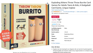 Exploding Kittens Throw Throw Burrito voor €16,09 bij Amazon