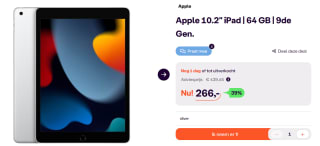 APPLE iPad (2021) Wifi - 64 GB voor €266 bij Ibood