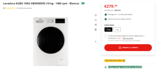 15% EXTRA descuento en grandes electrodomésticos