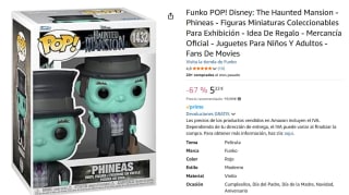 Figura Funko POP! Disney: The Haunted Mansion - Phineas por 4,98€