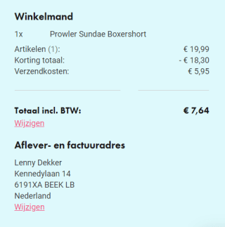 Diverse Lingerie voor mannen v.a. €1,69 per stuk dmv code bij EasyToys