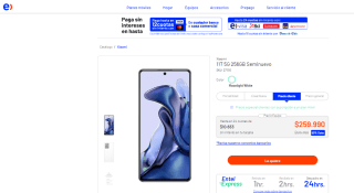 Celular Xiaomi 11T 5G 256GB Seminuevo por $259.990