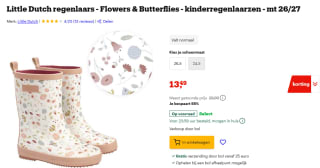 Little Dutch Flowers & Butterflies Regenlaarsjes voor €13,49 bij Bol