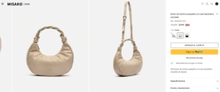 Bolso de hombro pequeño con asa bandolera extraíble por 9€