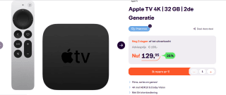 Apple TV (2021) - Full HD - 32GB voor €129,95 bij iBOOD