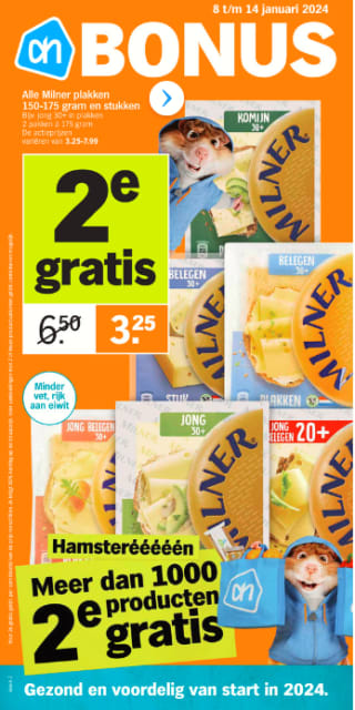 Albert Heijn Hamsterweken veel producten de 2de gratis