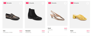 Tot 70% korting +10% extra korting in de sale bij Sarenza