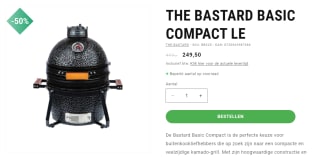 The Bastard Basic Compact LE met 50% korting bij HarlemBBQ