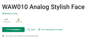 WAW010 Analog Stylish Face gratis voor Android