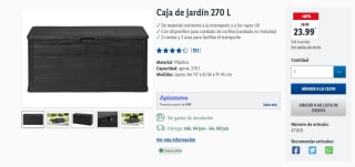 Caja de jardín 270 L por 23,99€