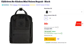 Fjällräven Re-Kånken Mini Rugzak voor €50 bij Bol
