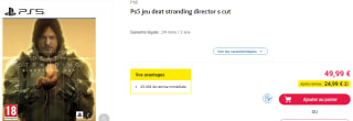 Jeu PS5 Death Stranding Director's Cut à 49,99€