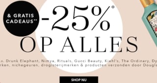 25% korting op bijna bij Douglas