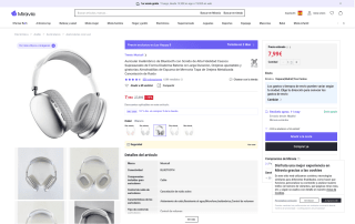 Auriculares inalámbricos Bluetooth con sonido alta fidelidad supraaurales por 7,99€