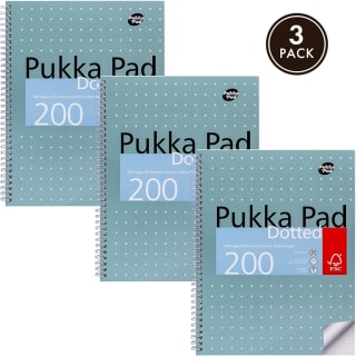 Pukka Pad Cuaderno de notas metálico con puntos A4 por 3,90€
