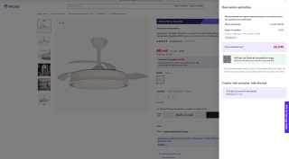 Ventilador Akunadecor de techo motor DC modelo Pitijopo Blanco Led integrado 45w Dimable 3 Temperaturas regulable 4400 Lumenes por 68,94€ (Nuevos usuarios por 58,94€)