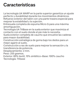 Zapatillas de Mujer Under Armour TRIBASE REIGN 5 por 39€