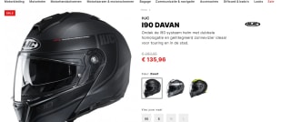 HJC I90 DAVAN motorhelm voor €135,96 bij Bikeroutfit.nl