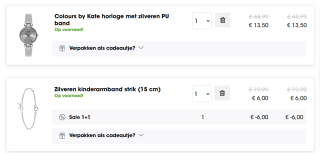 1+1 gratis op alle sieraden in de sale bij Lucardi