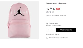Mochila Nike Air Jordan por 17.99€