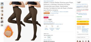 VIDA4U 2 Medias Térmicas para Mujer $150 | Descuento Amazon