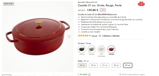 Cocotte en fonte 37 cm BALLARINI Bellamonte à 159€