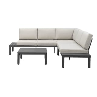 Aveyron aluminium/antraciet loungeset (81x240x240 cm) voor €499 bij Leen Bakker