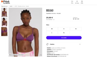 Sujetador sin aros - morado marca Hugo por sólo 25,99€