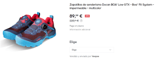Zapatillas de Trekking para Mujer Mammut Ducan BOA® Low GTX por 89.99€