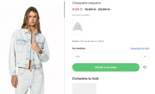 Chaqueta vaquera para Mujer por 9.99€