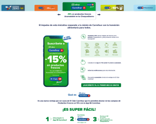 Descuento 10€ de saldo en Carrefour Cheque Ahorro al suscribirte al abono 2 meses