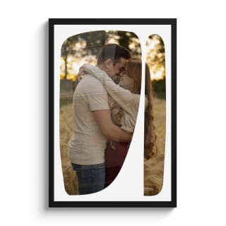 Gepersonaliseerde poster inclusief lijst met 51% korting