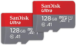 Pack de 2 MicroSD SanDisk 128GB por $380 en Amazon