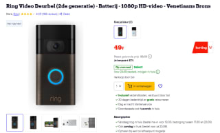 Ring Video Doorbell (2nd gen) voor €49 bij Bol
