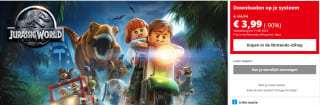 LEGO Jurassic World voor €3,99 in de Nintendo eShop