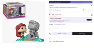 Funko POP Disney Ultimate Princess La Sirenita Ariel And Statue Eric Exclusive por 21.19€ (Cuenta Nueva 12.73€)