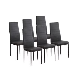 Juego de 6 sillas Emi tapizadas en polipiel por solo 86,55€