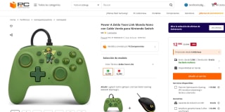 Power A Zelda Toon Link Mando Nano con Cable Verde para Nintendo Switch por 12,99€