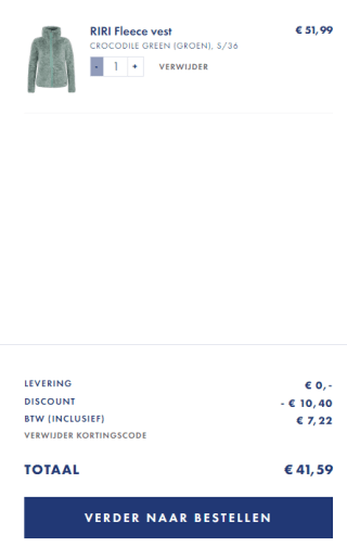 20% extra korting op sale-artikelen bij Protest