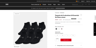 6 calcetines UA Essential por 9,97€