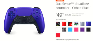 Playstation DualSense™ draadloze controller voor €49,99 in de Playstation Store