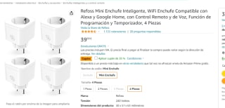 Pack x4 Minis Enchufes Inteligentes por 25.99€