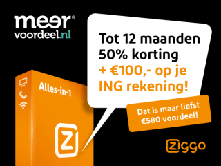 12 maanden 50% korting bij Ziggo