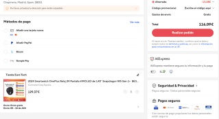 Reloj OnePlus Watch 2R por solo 116,09€