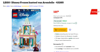 LEGO Disney 43265 Frozen kasteel van Arendelle voor €19,68 bij Bol