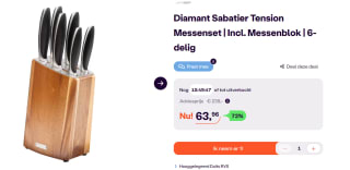 Diamant Sabatier Tension Messenblok - 6-Delig - voor €63,96 bij Ibood