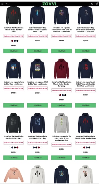 Sudaderas de Star Wars con capucha por 26,99