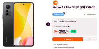 Smartphone Xiaomi 12 Lite 128 GB RAM Black 8 Gb Ram voor €259,95 bij Ibood