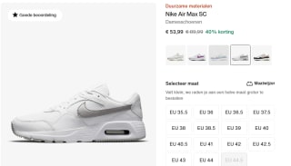 Nike Air Max SC damesschoenen voor €53,99 bij Nike